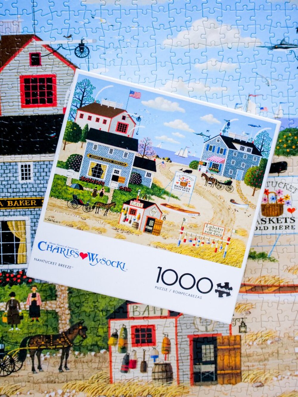 Charles Wysocki (1,000) Piece Jigsaw Puzzle ~ "Nantucket Breeze" by Buffalo